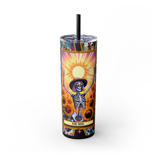 The Sun 1 Skinny Steel Tumbler with Straw, 20oz