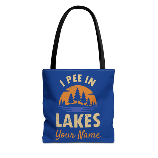Tote Bag - I Pee In Lakes Retro Sun