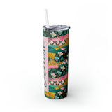 Butterflies Personalized Skinny Steel Tumbler with Straw, 20oz Butterflies Personalized Skinny Steel Tumbler with Straw, 20oz