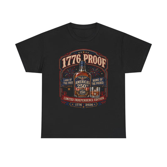 Liquor Bottle America 250th Anniversary Vintage Funny Patriotic Basic T-Shirt - Unisex