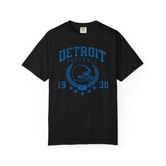 Detroit Football 1930 Blue Premium T-Shirt - Unisex