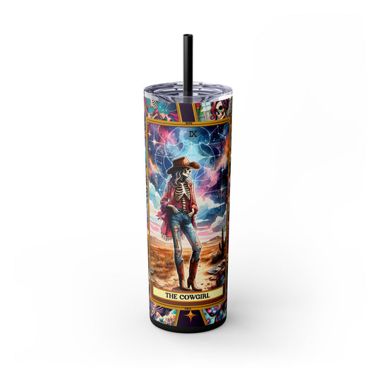 The Cowgirl 2 Skinny Steel Tumbler with Straw, 20oz