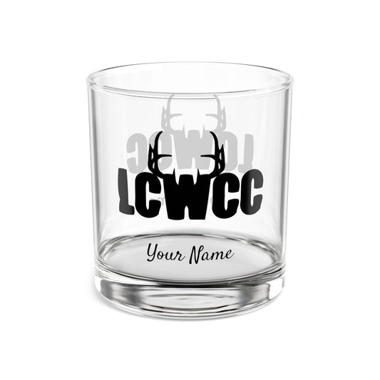 LCWCC Rack Logo Rocks Glass - 10oz