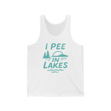 Basic Tank Top - Unisex - I Pee In Lakes Retro Basic Tank Top - Unisex - I Pee In Lakes Retro