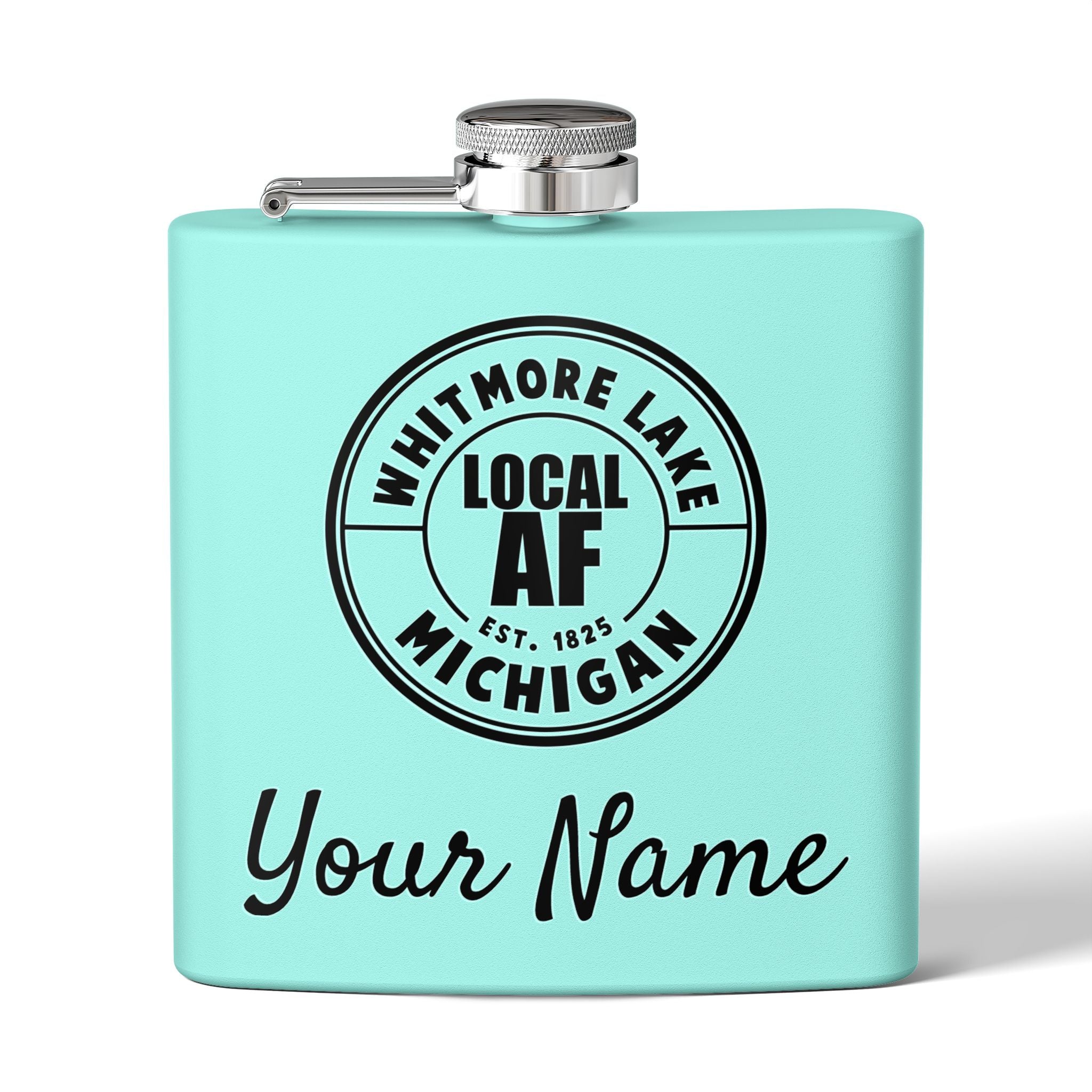 Whitmore Lake Local AF Flask - 6oz Whitmore Lake Local AF Flask - 6oz