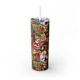Vintage Christmas Ugly Skinny Steel Tumbler with Straw, 20oz Vintage Christmas Ugly Skinny Steel Tumbler with Straw, 20oz