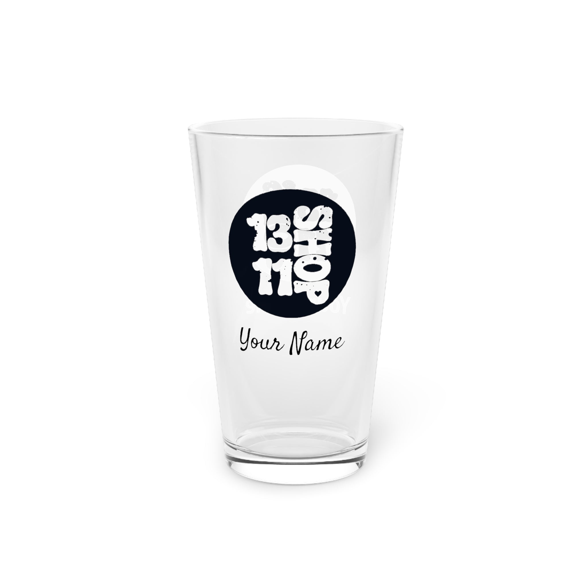 13 11 Shop Pint Glass - 16oz 13 11 Shop Pint Glass - 16oz