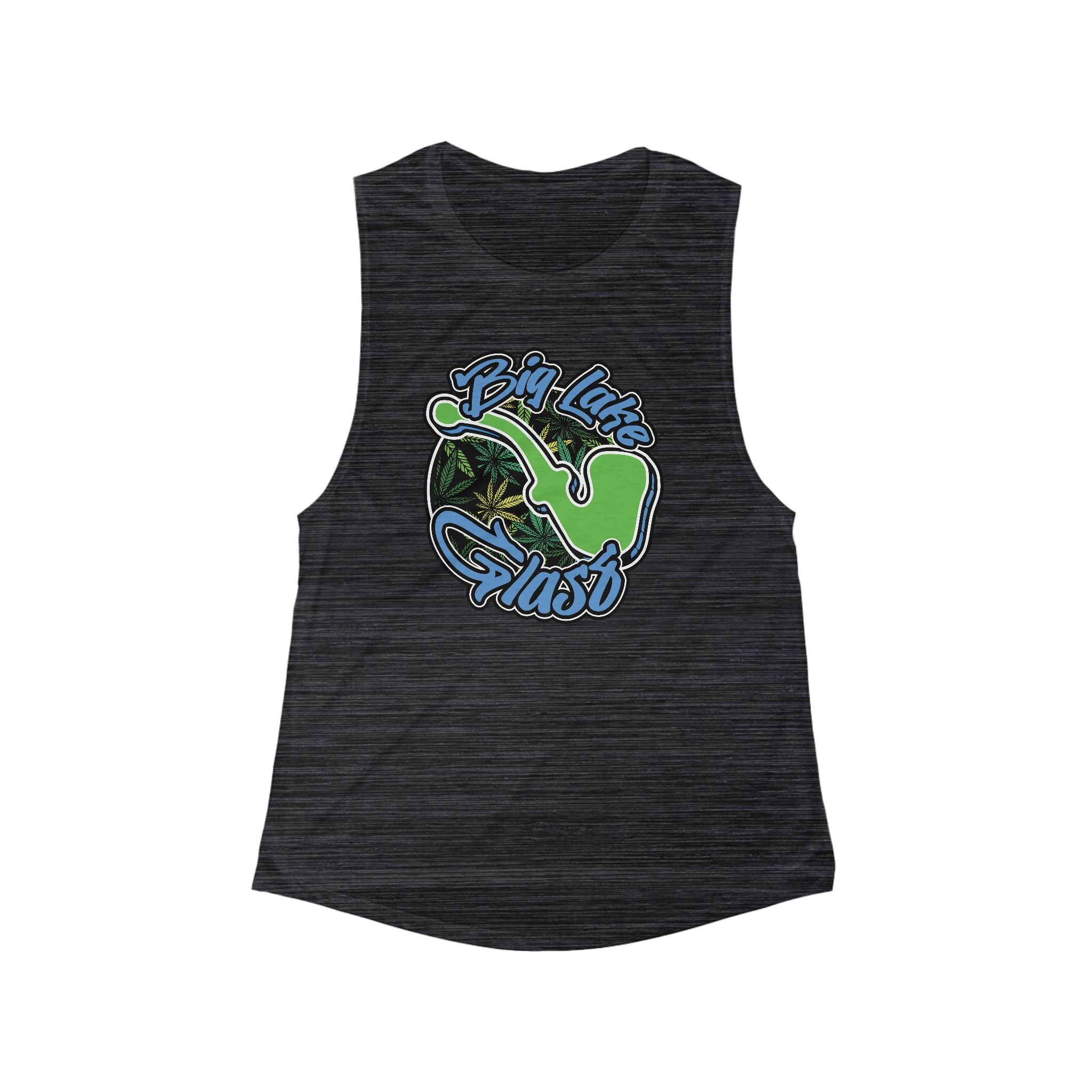 Flowy Muscle Tank - Women's - Big Lake Glass Pipe Flowy Muscle Tank - Women's - Big Lake Glass Pipe