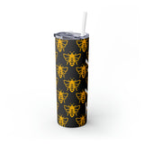 Bees Personalized Skinny Steel Tumbler with Straw, 20oz Bees Personalized Skinny Steel Tumbler with Straw, 20oz