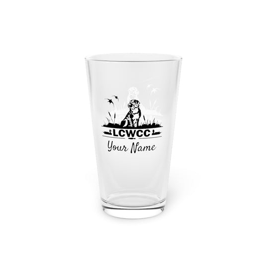 LCWCC Dog Logo Pint Glass - 16oz