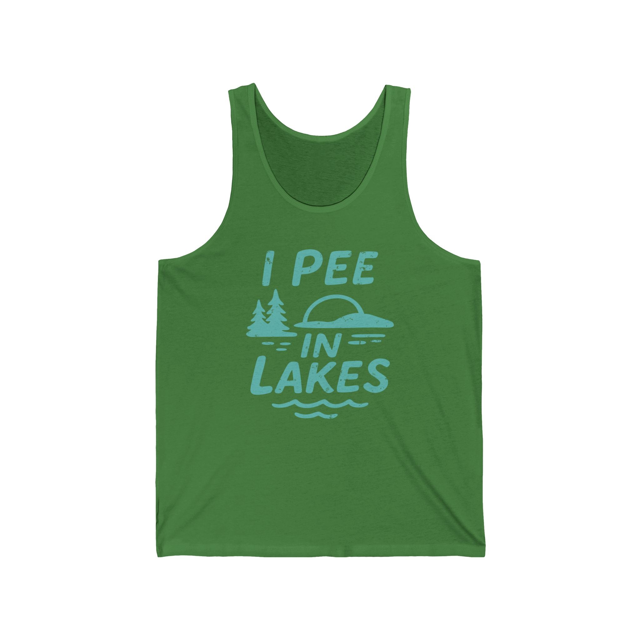Basic Tank Top - Unisex - I Pee In Lakes Retro Basic Tank Top - Unisex - I Pee In Lakes Retro