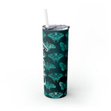 Butterflies Personalized Skinny Steel Tumbler with Straw, 20oz Butterflies Personalized Skinny Steel Tumbler with Straw, 20oz