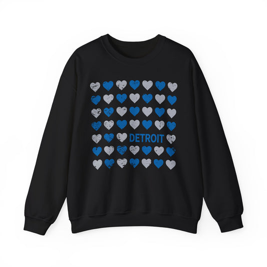 Detroit Hearts Crewneck Sweatshirt - Unisex