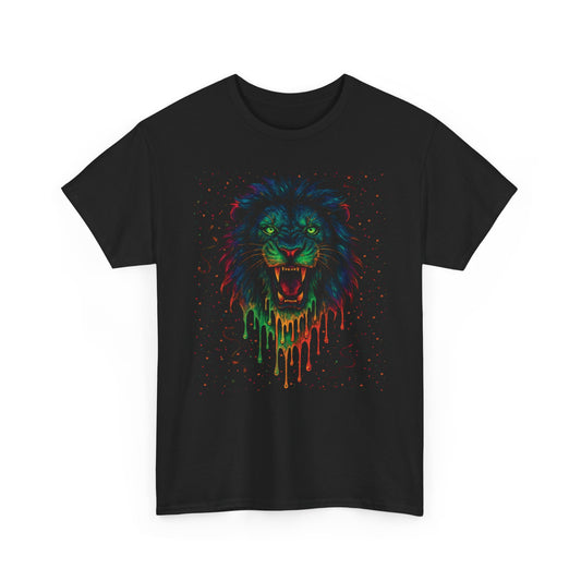 Lion Psychedelic Basic T-Shirt - Unisex