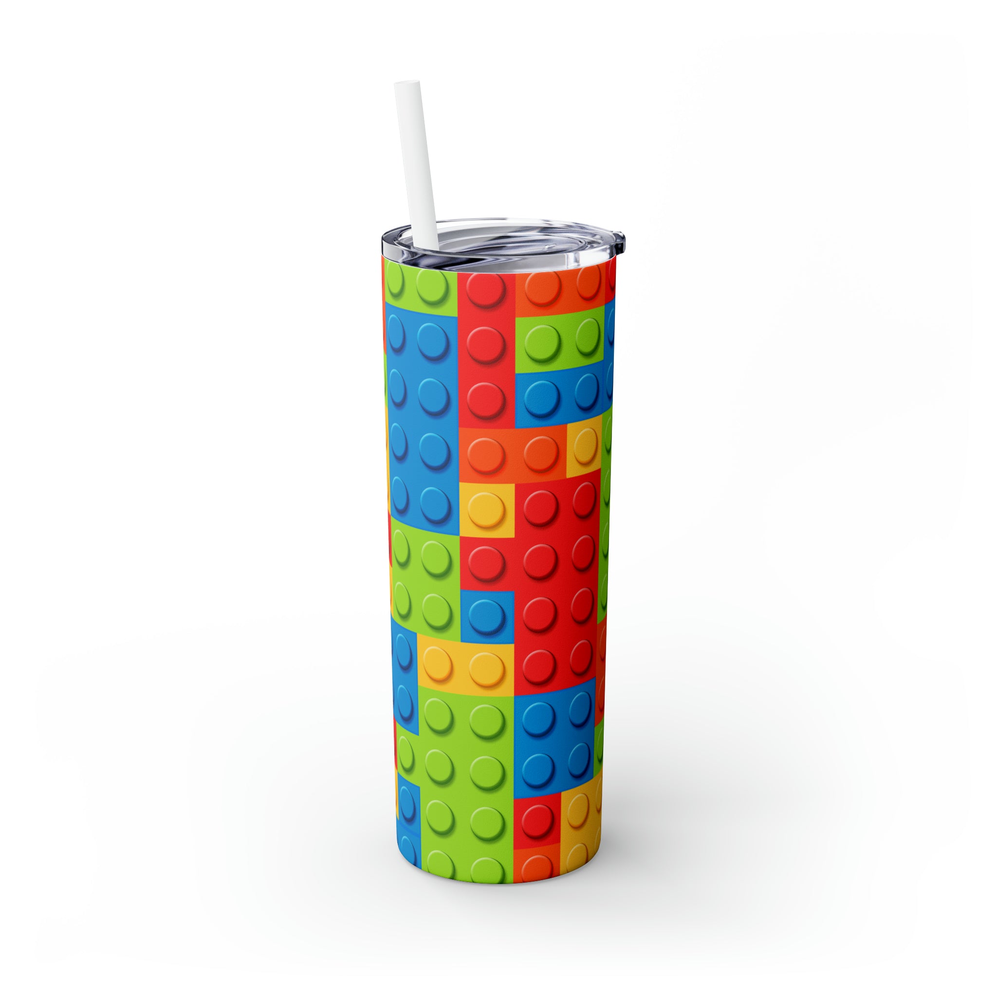 Legos Skinny Steel Tumbler with Straw, 20oz Legos Skinny Steel Tumbler with Straw, 20oz