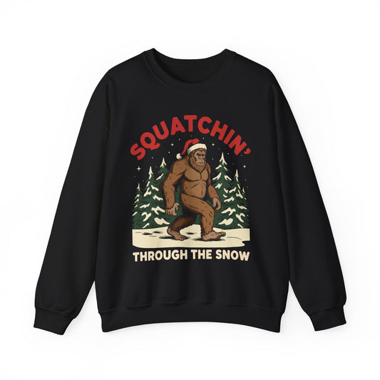 Squatchin Through The Snow Crewneck Sweatshirt - Unisex