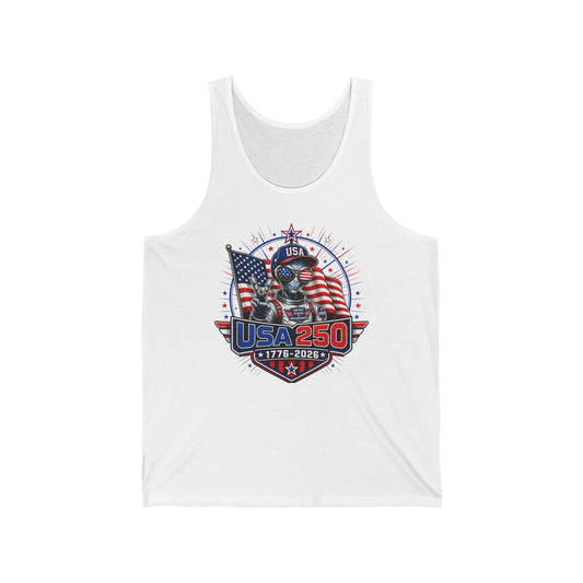 Alien Astronaut USA 250 1776 2026 Patriotic Sci Fi Basic T-Shirt - Unisex