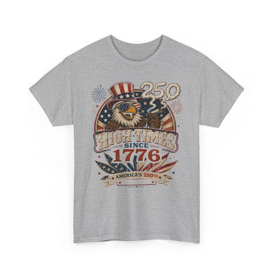 Stoned Eagle 1776 2026 Funny Patriotic Americana Basic T-Shirt - Unisex