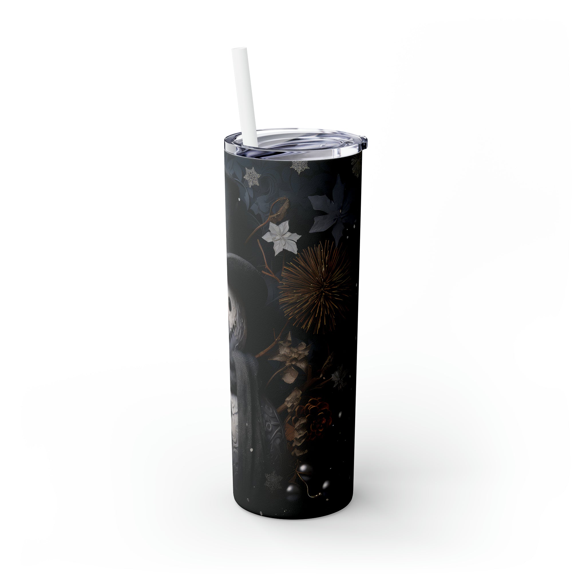 3D Snowman Skinny Steel Tumbler with Straw, 20oz 3D Snowman Skinny Steel Tumbler with Straw, 20oz