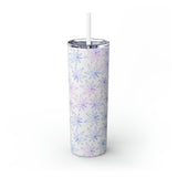 Cannabis Personalized Skinny Steel Tumbler with Straw, 20oz Cannabis Personalized Skinny Steel Tumbler with Straw, 20oz
