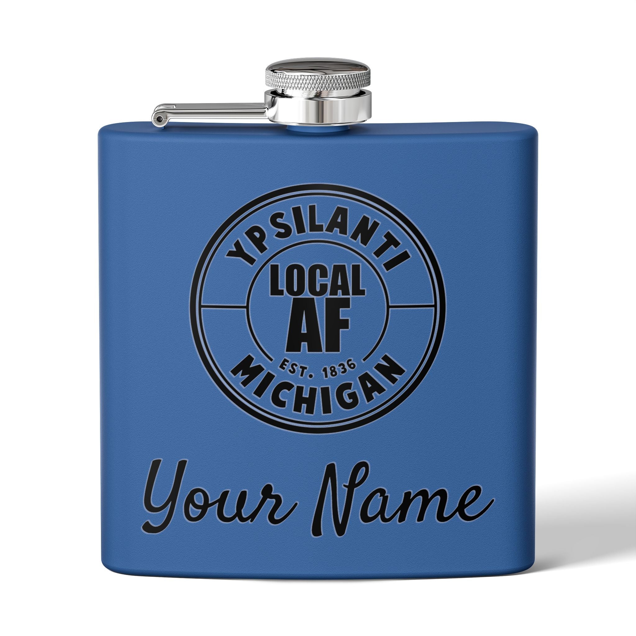 Ypsilanti Local AF Flask - 6oz Ypsilanti Local AF Flask - 6oz