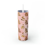 Butterflies Personalized Skinny Steel Tumbler with Straw, 20oz Butterflies Personalized Skinny Steel Tumbler with Straw, 20oz