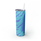 Zebra Personalized Skinny Steel Tumbler with Straw, 20oz Zebra Personalized Skinny Steel Tumbler with Straw, 20oz