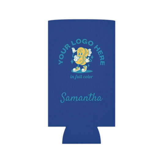 Personalized Skinny Can Cooler - Your Logo, Your Brand