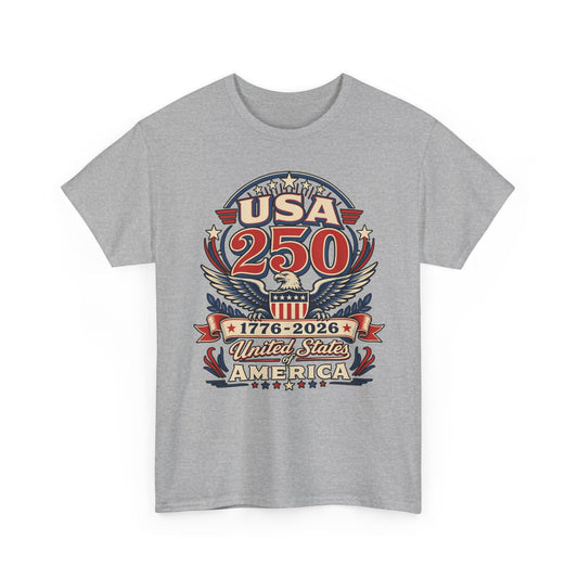 Classic Eagle Badge USA 250 1776 2026 Patriotic Basic T-Shirt - Unisex