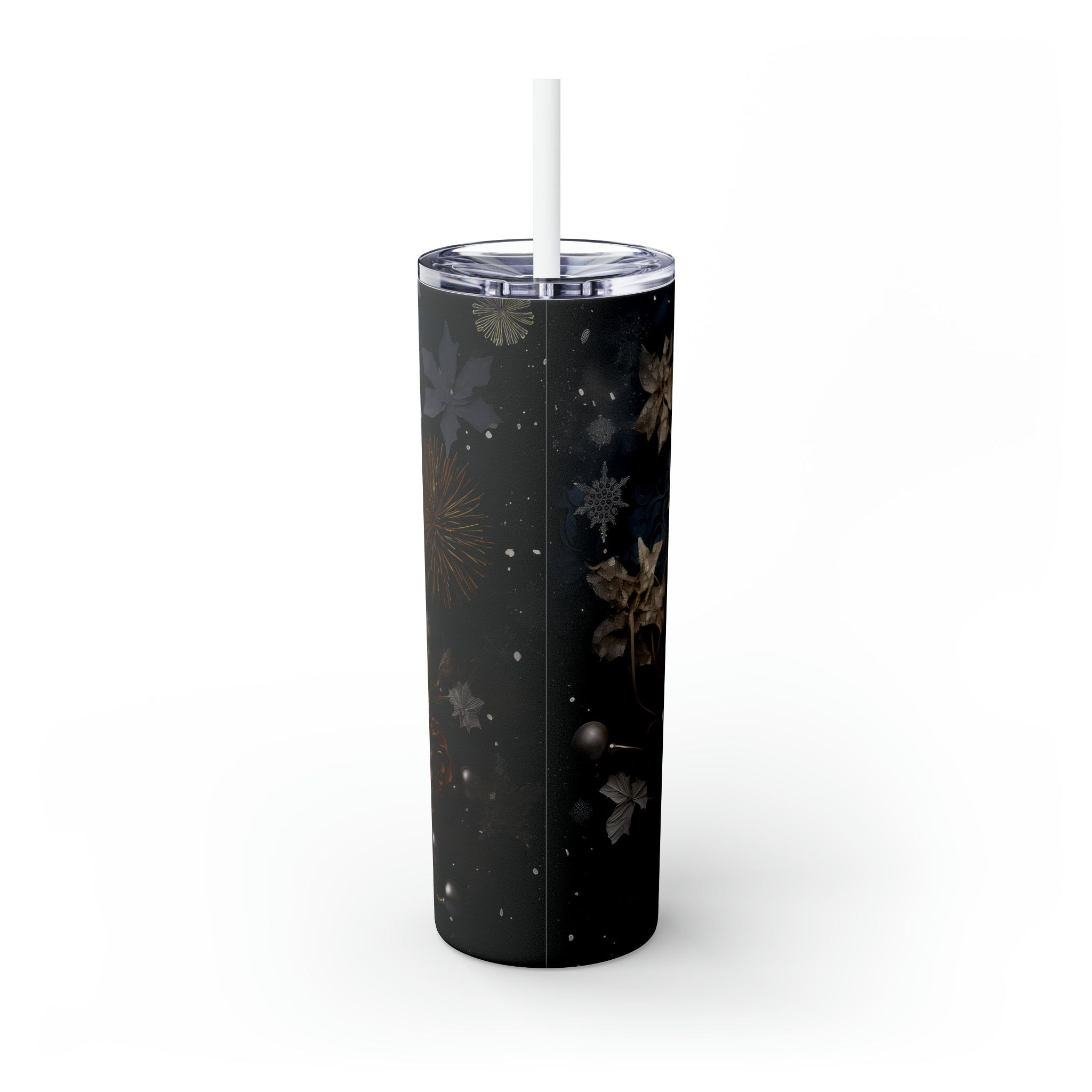 3D Snowman Skinny Steel Tumbler with Straw, 20oz 3D Snowman Skinny Steel Tumbler with Straw, 20oz