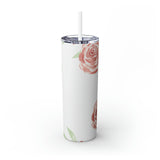 Floral Skinny Steel Tumbler with Straw, 20oz Floral Skinny Steel Tumbler with Straw, 20oz