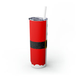 Santa Skinny Steel Tumbler with Straw, 20oz Santa Skinny Steel Tumbler with Straw, 20oz