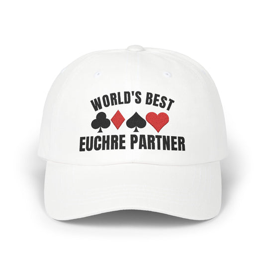 Worlds Best Euchre Partner Classic Dad Cap