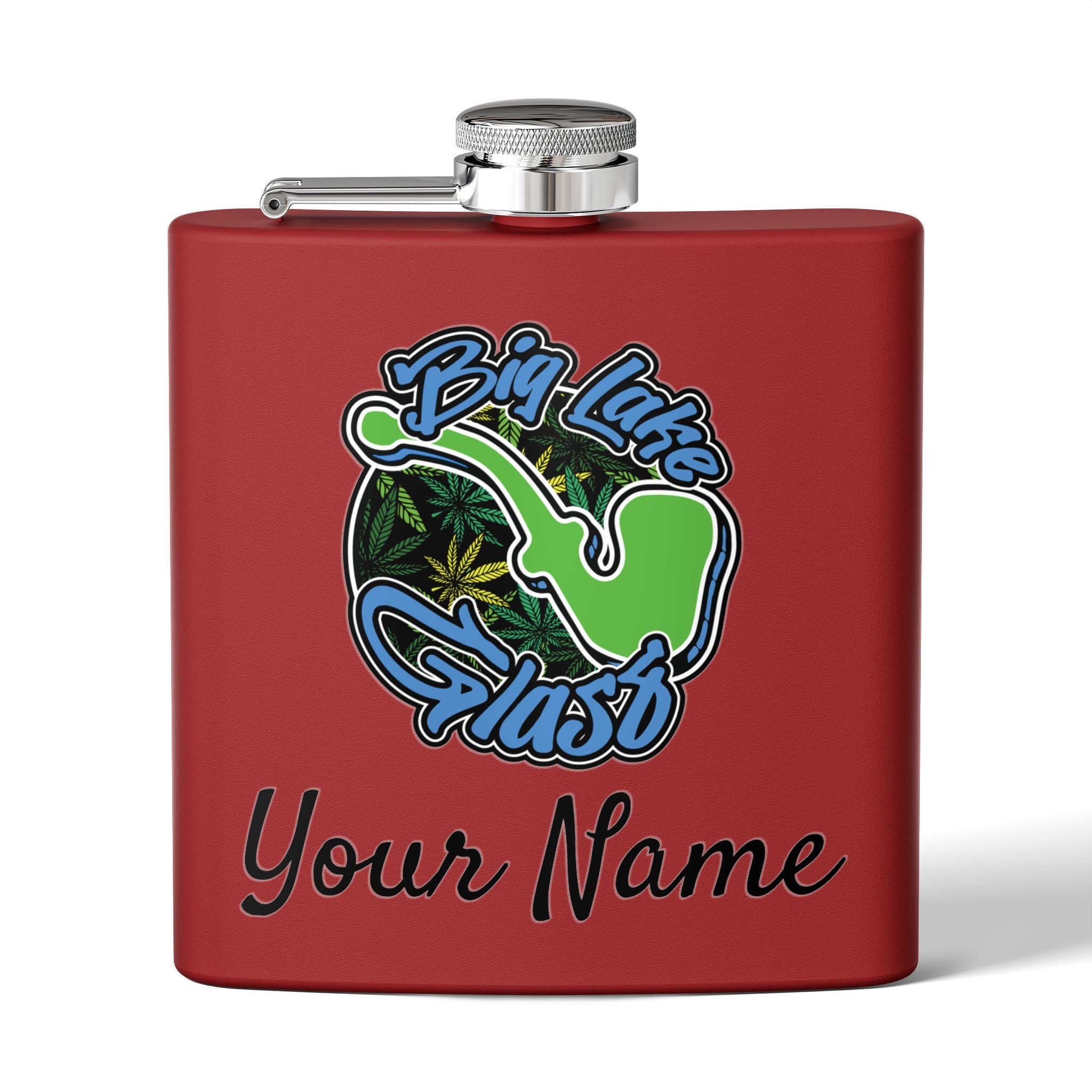 Flask - 6oz - Big Lake Glass Pipe Flask - 6oz - Big Lake Glass Pipe