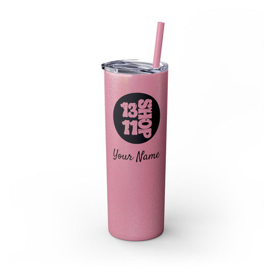 13 11 Shop Skinny Steel Tumbler with Straw - 20oz