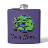 Flask - 6oz - Big Lake Glass Flask - 6oz - Big Lake Glass