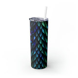 Dragon Pattern Skinny Steel Tumbler with Straw, 20oz Dragon Pattern Skinny Steel Tumbler with Straw, 20oz