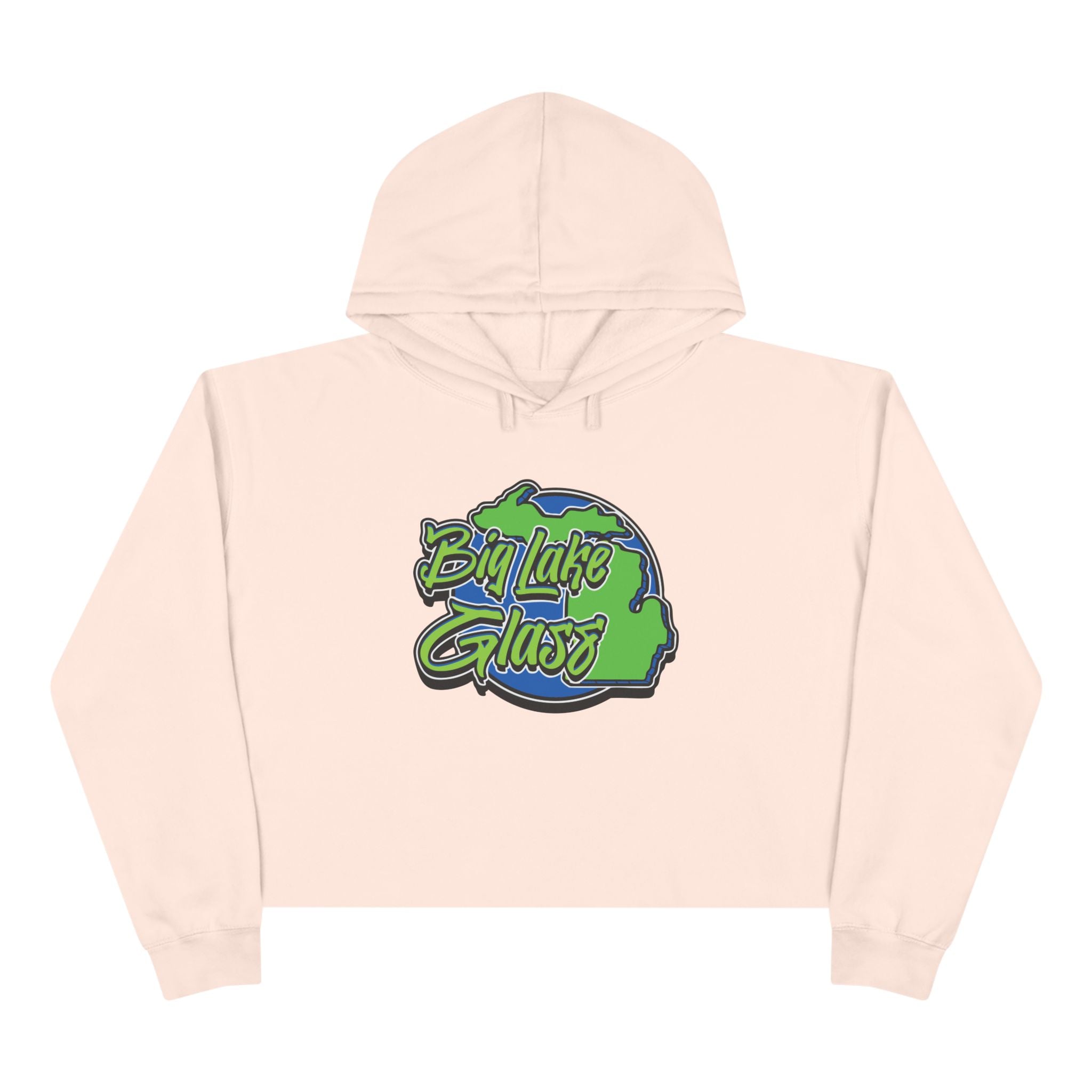 Crop Top Hoodie - Women's - Big Lake Glass Crop Top Hoodie - Women's - Big Lake Glass