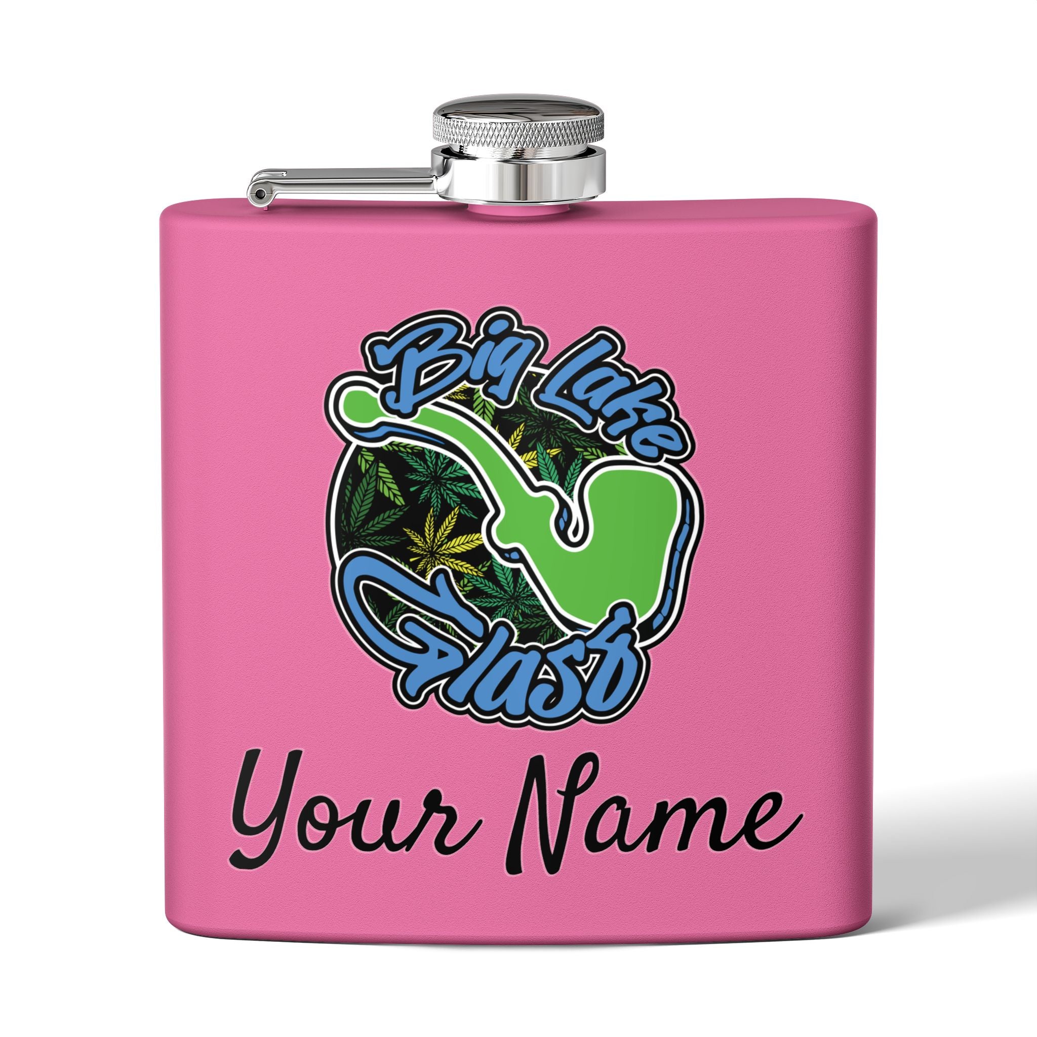 Flask - 6oz - Big Lake Glass Pipe Flask - 6oz - Big Lake Glass Pipe