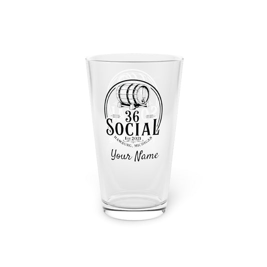Pint Glass - 16oz - 36 Social