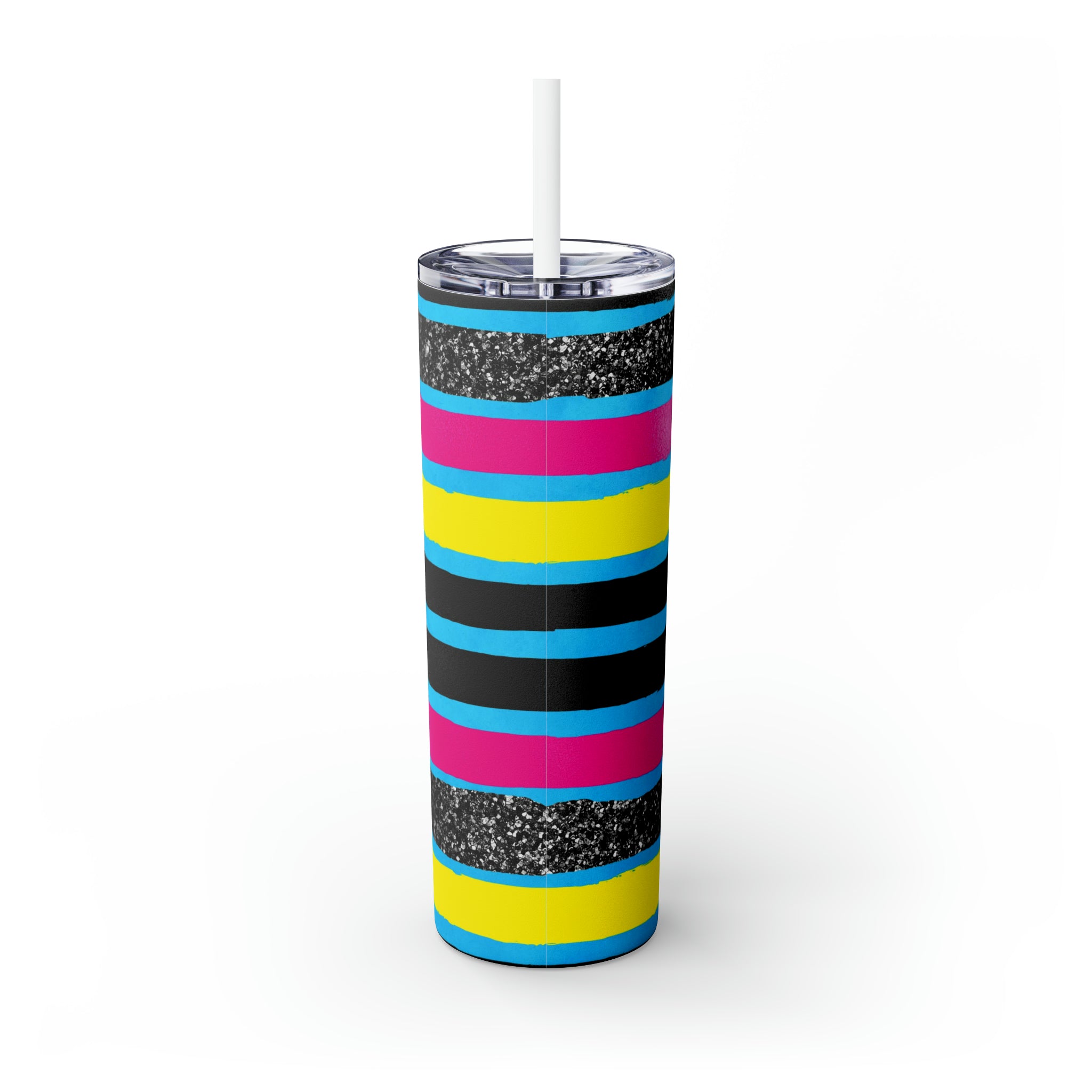 90's Personalized Skinny Steel Tumbler with Straw, 20oz 90's Personalized Skinny Steel Tumbler with Straw, 20oz
