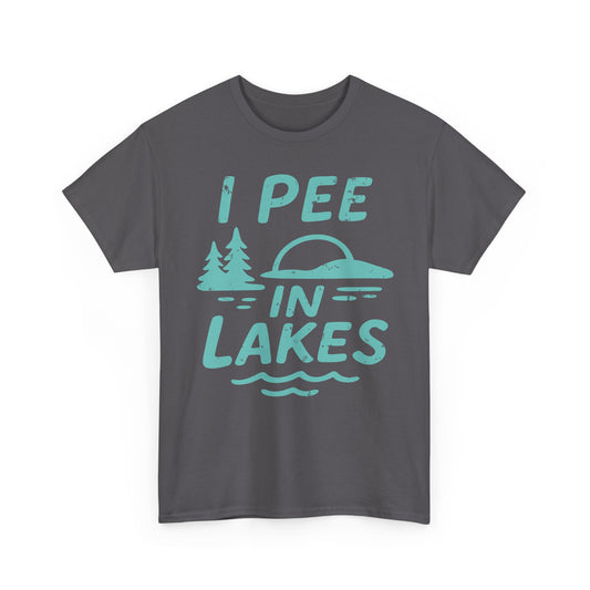Basic T-Shirt - Unisex - I Pee In Lakes Retro