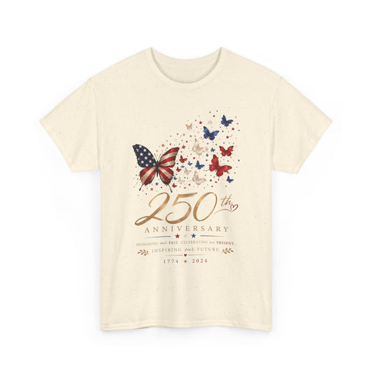 Floral Flag Map 250th Anniversary Watercolor Patriotic USA 250 Basic T-Shirt - Unisex