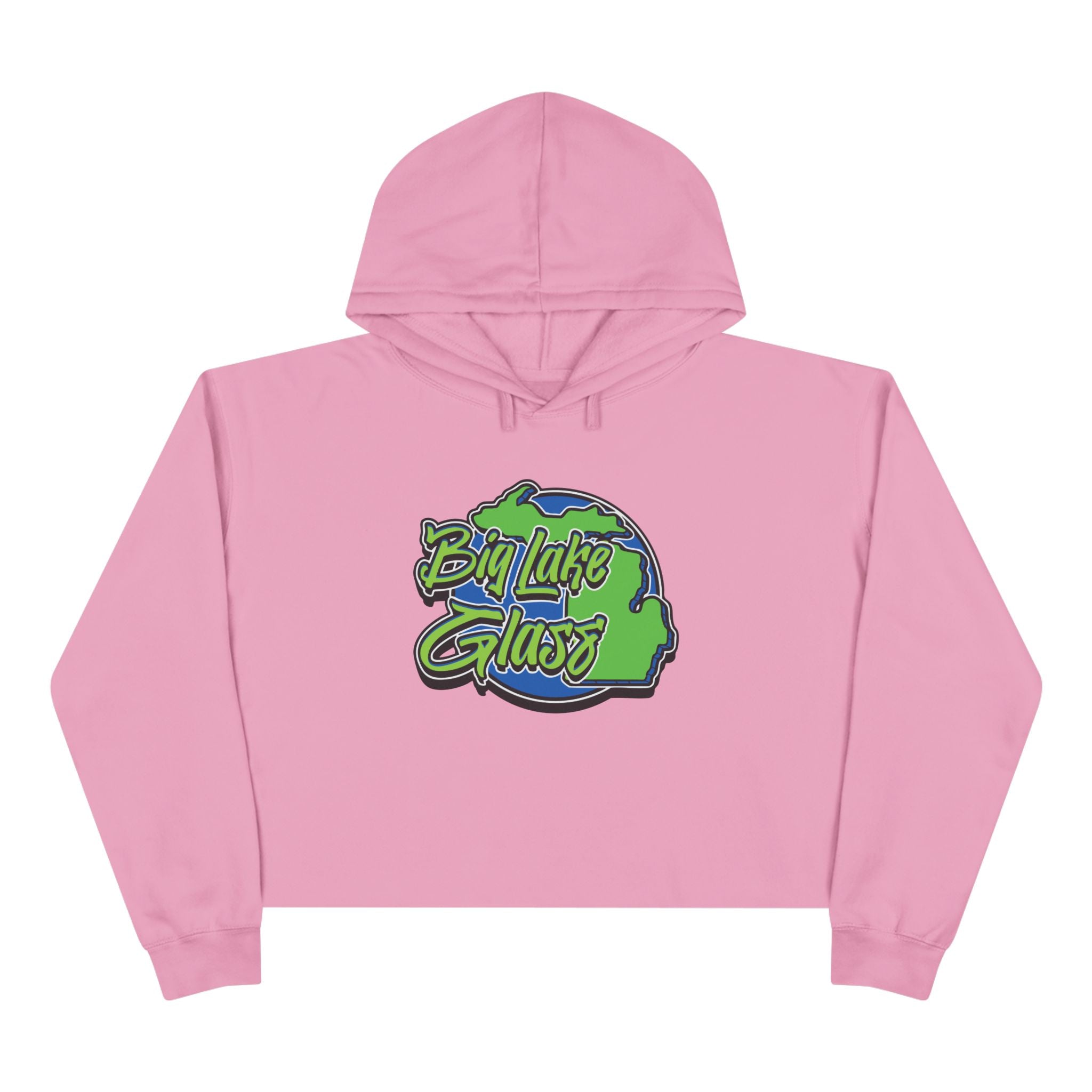 Crop Top Hoodie - Women's - Big Lake Glass Crop Top Hoodie - Women's - Big Lake Glass