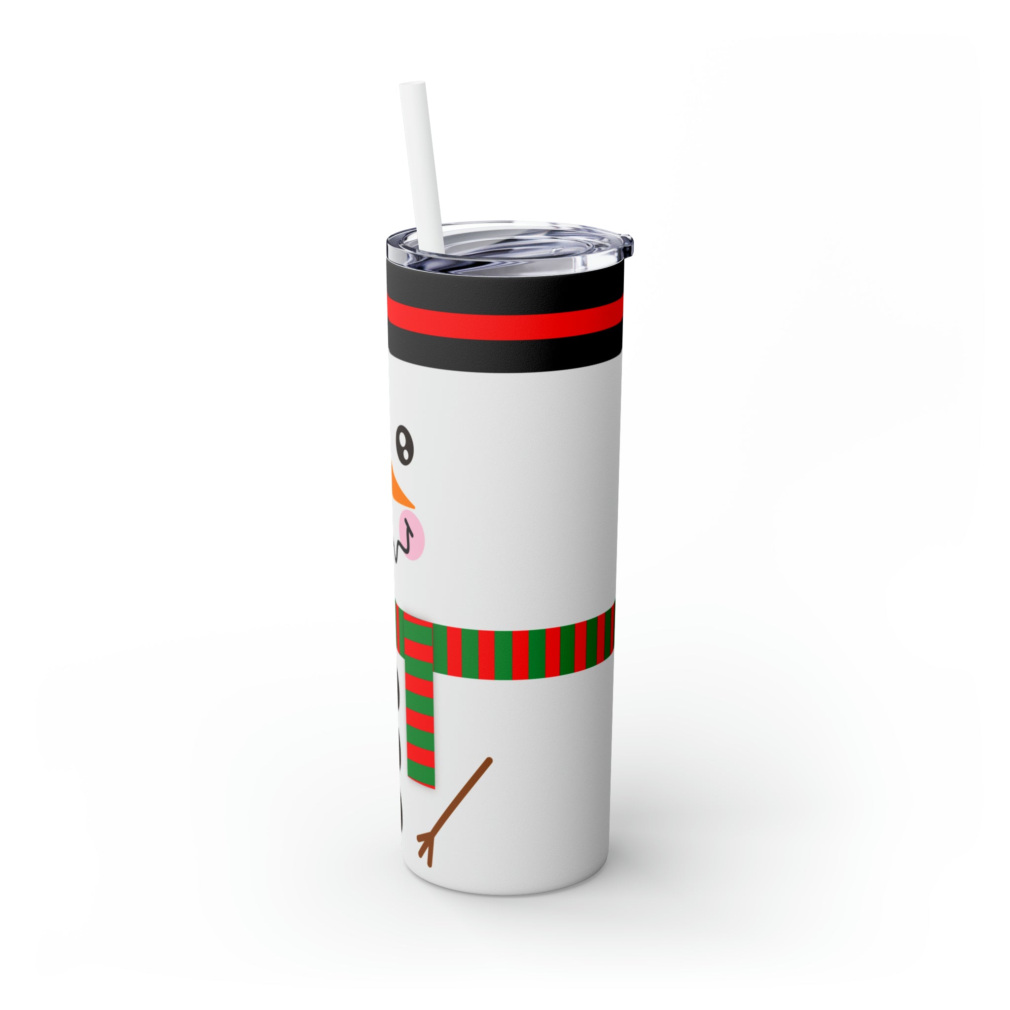Snowman Skinny Steel Tumbler with Straw, 20oz Snowman Skinny Steel Tumbler with Straw, 20oz