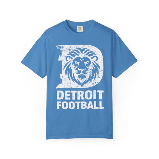Detroit Football White Premium T-Shirt - Unisex