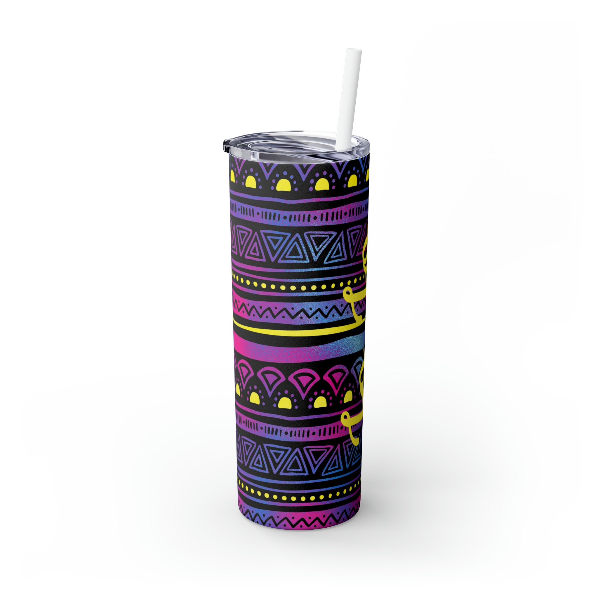 90's Personalized Skinny Steel Tumbler with Straw, 20oz 90's Personalized Skinny Steel Tumbler with Straw, 20oz