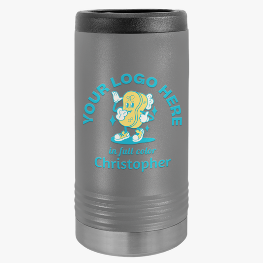 Personalized Slim Beverage Holder - Your Logo, Your Brand