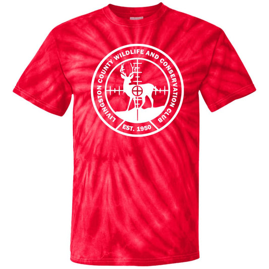 LCWCC Deer Target - White CD100 100% Cotton Tie Dye T-Shirt