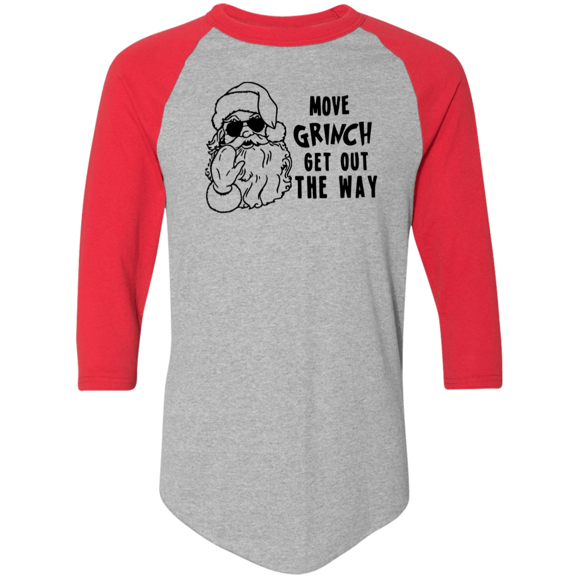 Move Grinch Get Out The Way 4420 Colorblock Raglan Jersey Move Grinch Get Out The Way 4420 Colorblock Raglan Jersey